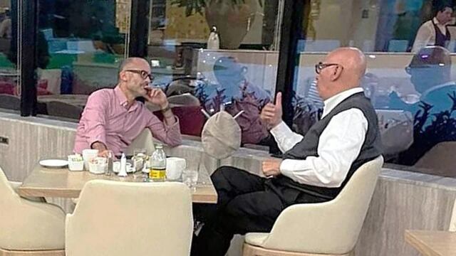 Miguel Treviño de Hoyos y Dante Delgado, durante su reciente reunión en Monterrey