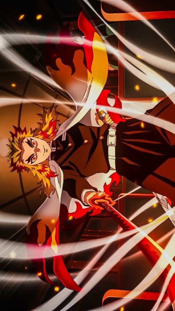 Fondo de Kyojuro Rengoku de Demon Slayer: Kimetsu no