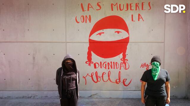Mural contra la violencia en Prepa 3.