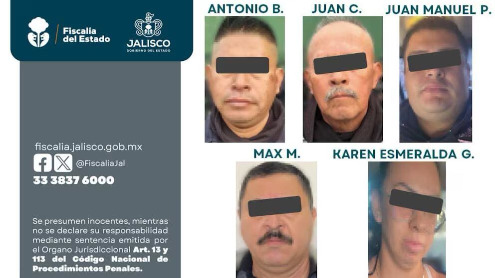 Fiscalía de Jalisco detiene 5 por desaparición forzada en Poncitlán