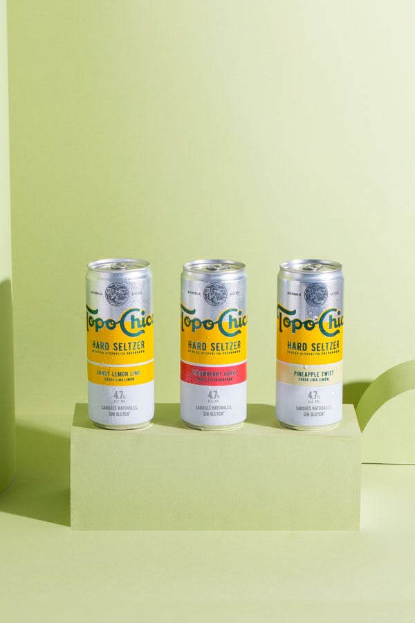 Así son las latas del Topo Chico Hard Seltzer