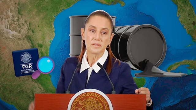 Sheinbaum pide intervención de FGR por derrame en el Golfo de México