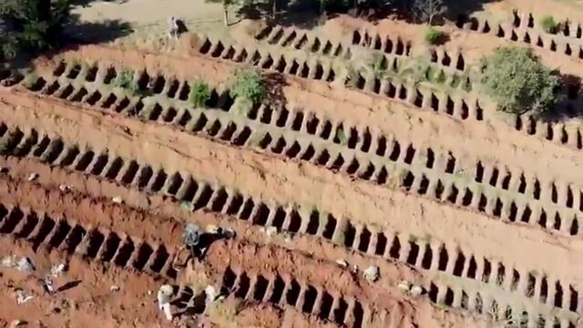 Tumbas en Brasil por Covid-19