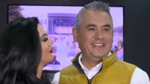 Paola Durante con Mario Cazares.