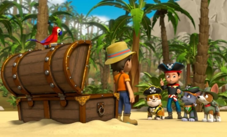 15 minutos de rescates de Paw Patrol como piratas