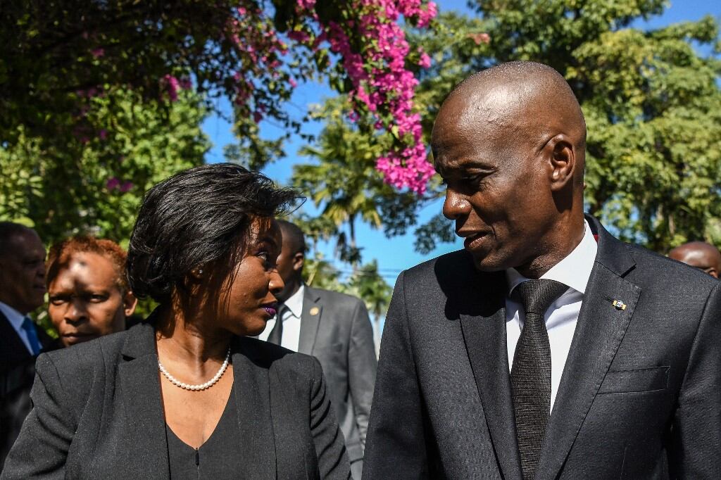 Jovenel y Martine Moïse