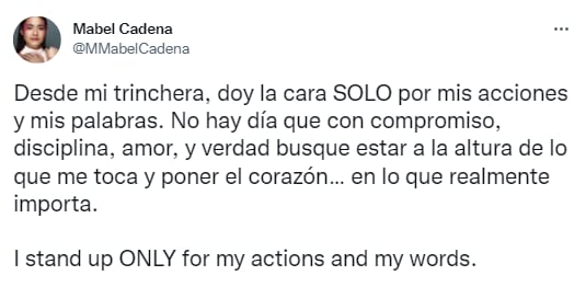Mabel Cadena llegó a Black Panther por su disciplina.