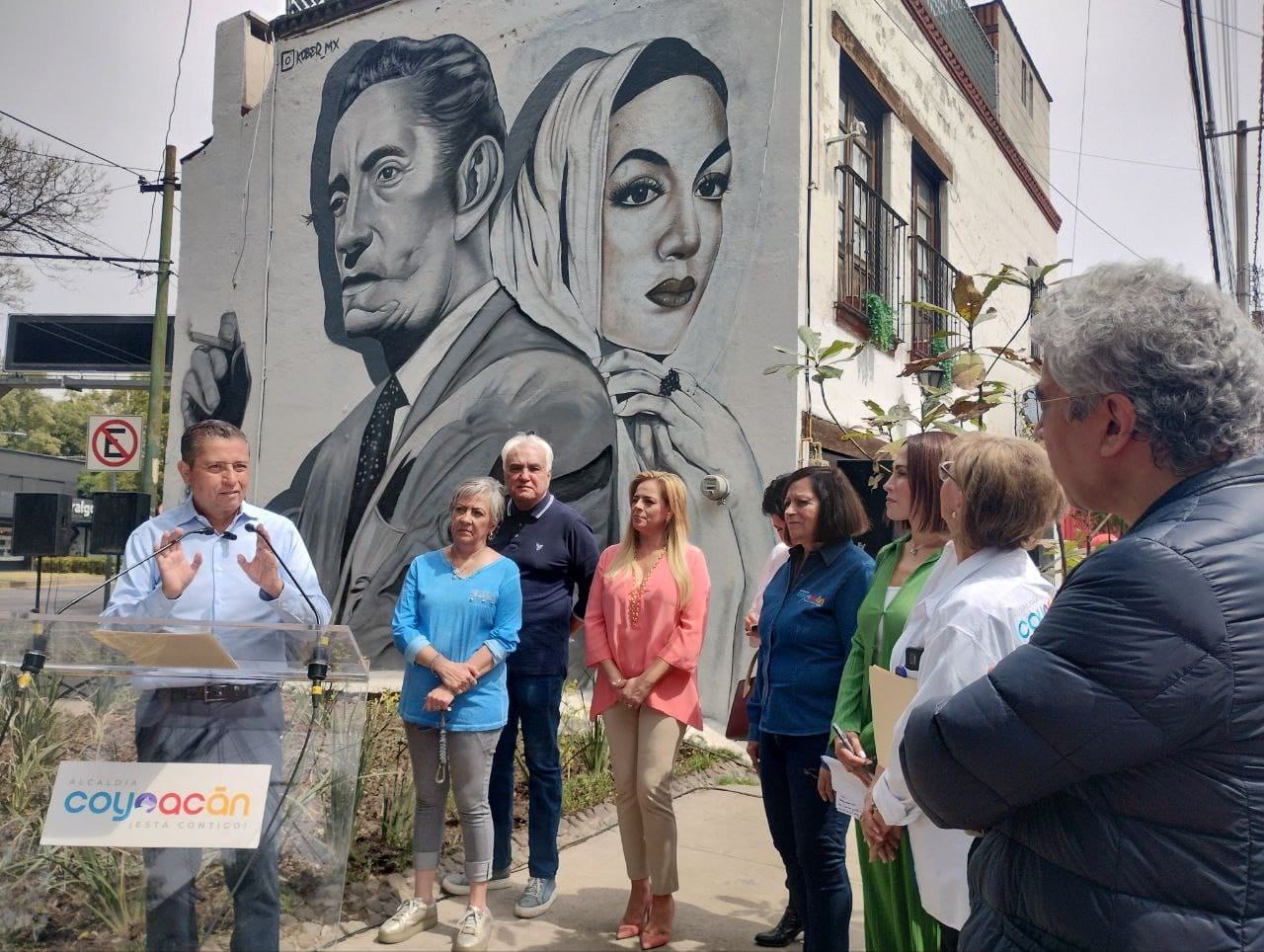 Giovani Gutiérrez acudió a distintas actividades culturales en Coyoacán