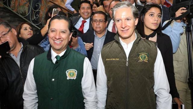 Jorge Olvera y Alfredo del Mazo en la UAEM