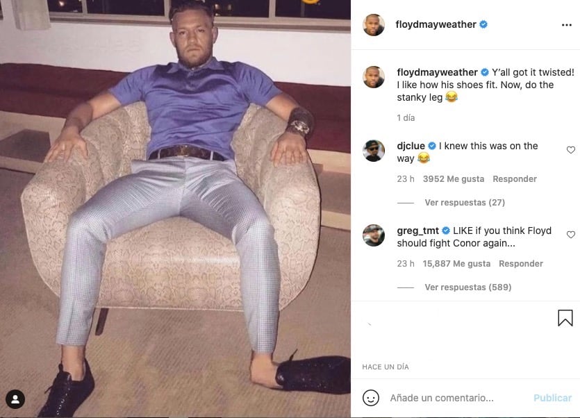 Mayweather se burla de McGregor