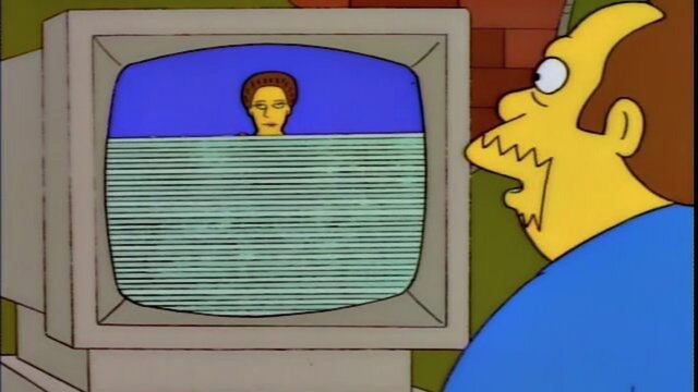 Escena de Los Simpsons.