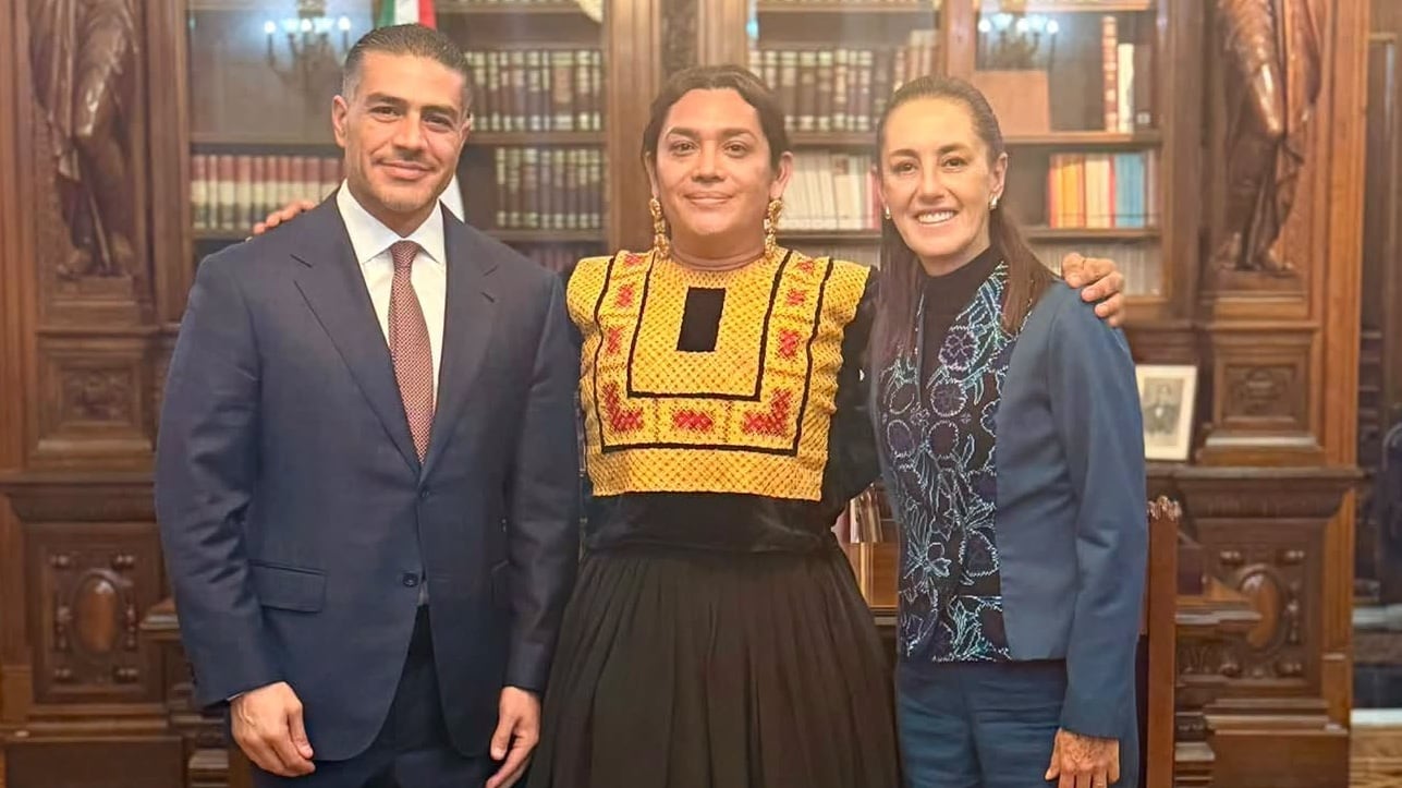 Elvis Guerra se reúne con Sheinbaum y García Harfuch en Palacio Nacional tras ataque