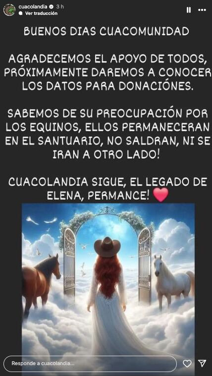 Cuacolandia permanecerá tras muerte de Elena Larrea