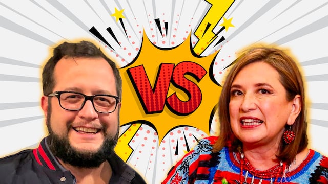 José Ramón López Beltrán y Xóchitl Gálvez