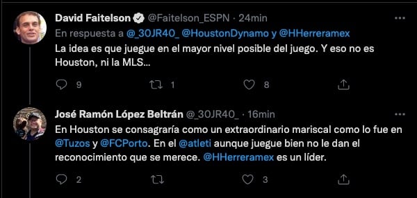 José Ramón López Beltrán debatió con David Faitelson sobre Héctor Herrera.