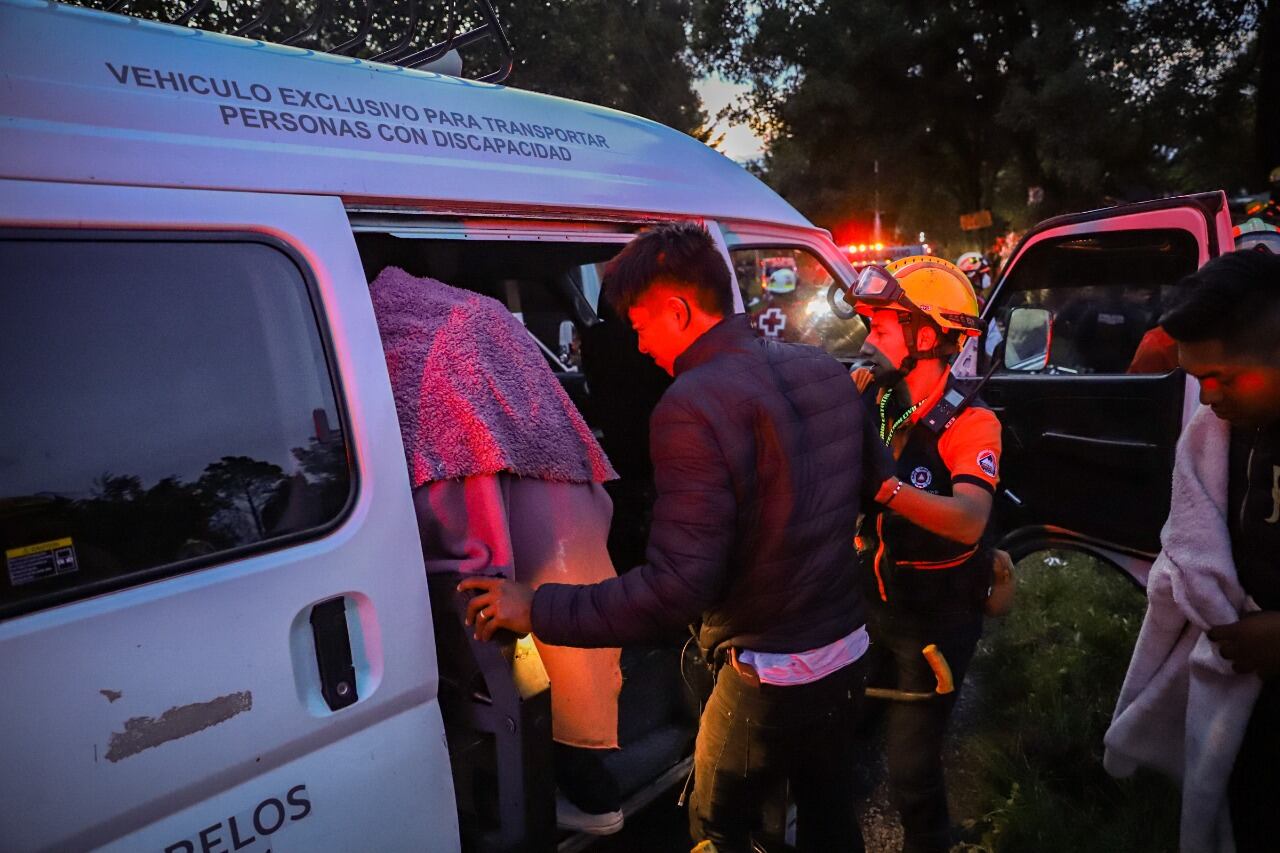 Accidente en Huitzilac, Morelos, donde estuvo involucrado la Banda Real de Huajuapan