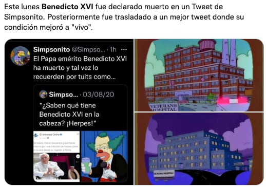 Memes de Benedicto XVI sobre su supuesta muerte