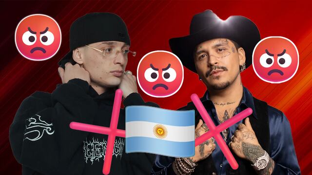 Christian Nodal y Peso Pluma son considerados “personas non gratas” por mujeres de Argentina