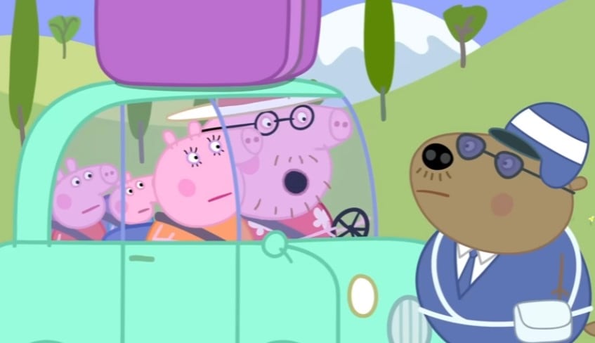 Peppa Pig come la mejor pizza de la historia