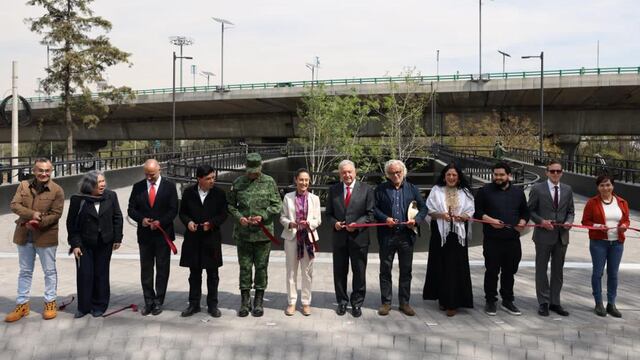 Claudia Sheinbaum y AMLO inauguran Calzada Flotante en el Bosque de Chapultepec