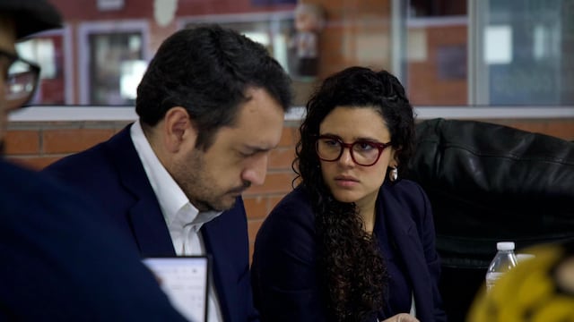 Luisa Alcalde y Andrés Manuel López Beltrán