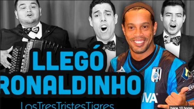 La llegada del jugador brasileño Ronaldinho al futbol mexicano, fue utilizado para que el grupo Los Tres Tristes Tigres realizarán un tema en su honor.