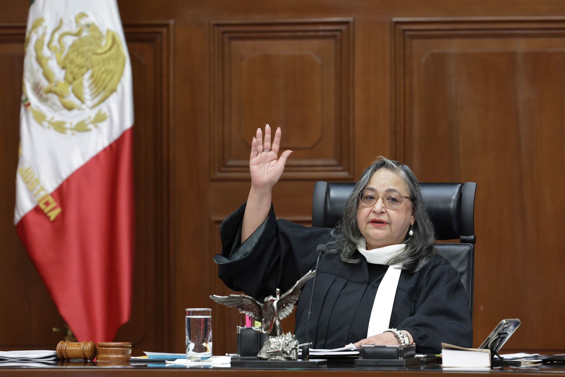 Norma Piña en última sesión del Pleno de la SCJN