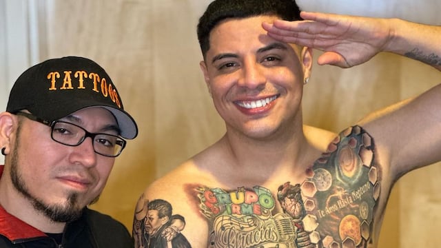 Eduin Caz estrena tatuajes