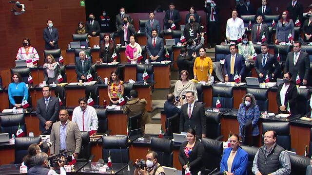 Cámara de Senadores guarda minuto de silencio