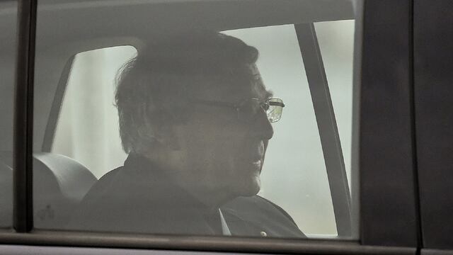 George Pell al salir de prisión