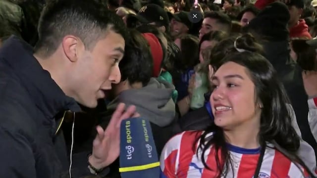 La hija de Salvador Cabañas apareció en televisión durante los festejos por el pase de Paraguay al Mundial 2026