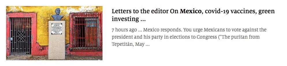 "Cartas" de The Economist
