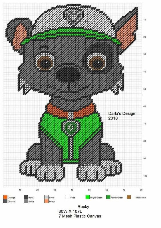 Rocky de Paw Patrol para bordar