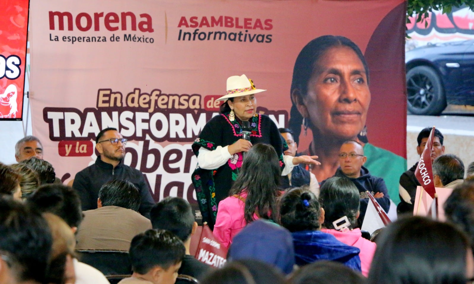 Ana Lilia Rivera fortalece recorridos en Tlaxcala por la defensa de la Transformación