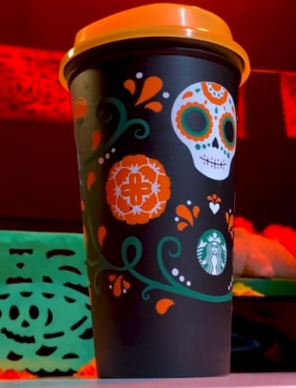 Vaso Día de Muertos en Starbucks