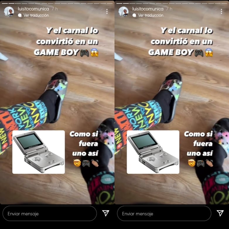 Luisito Comunica muestra sus Crocs.