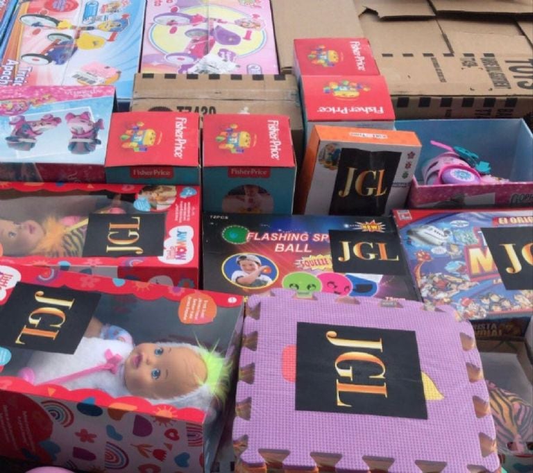 Regalos que se entregaron en la posada