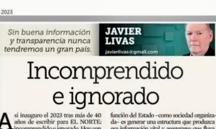 Javier Livas. Foto: Plácido Garza