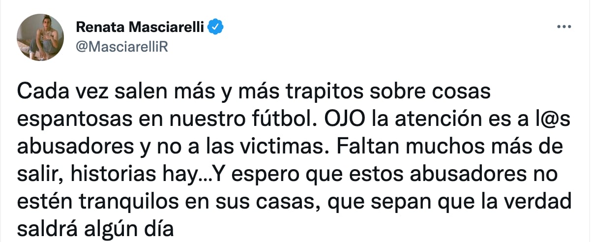 Renata Masciarelli (Foto: Twitter)