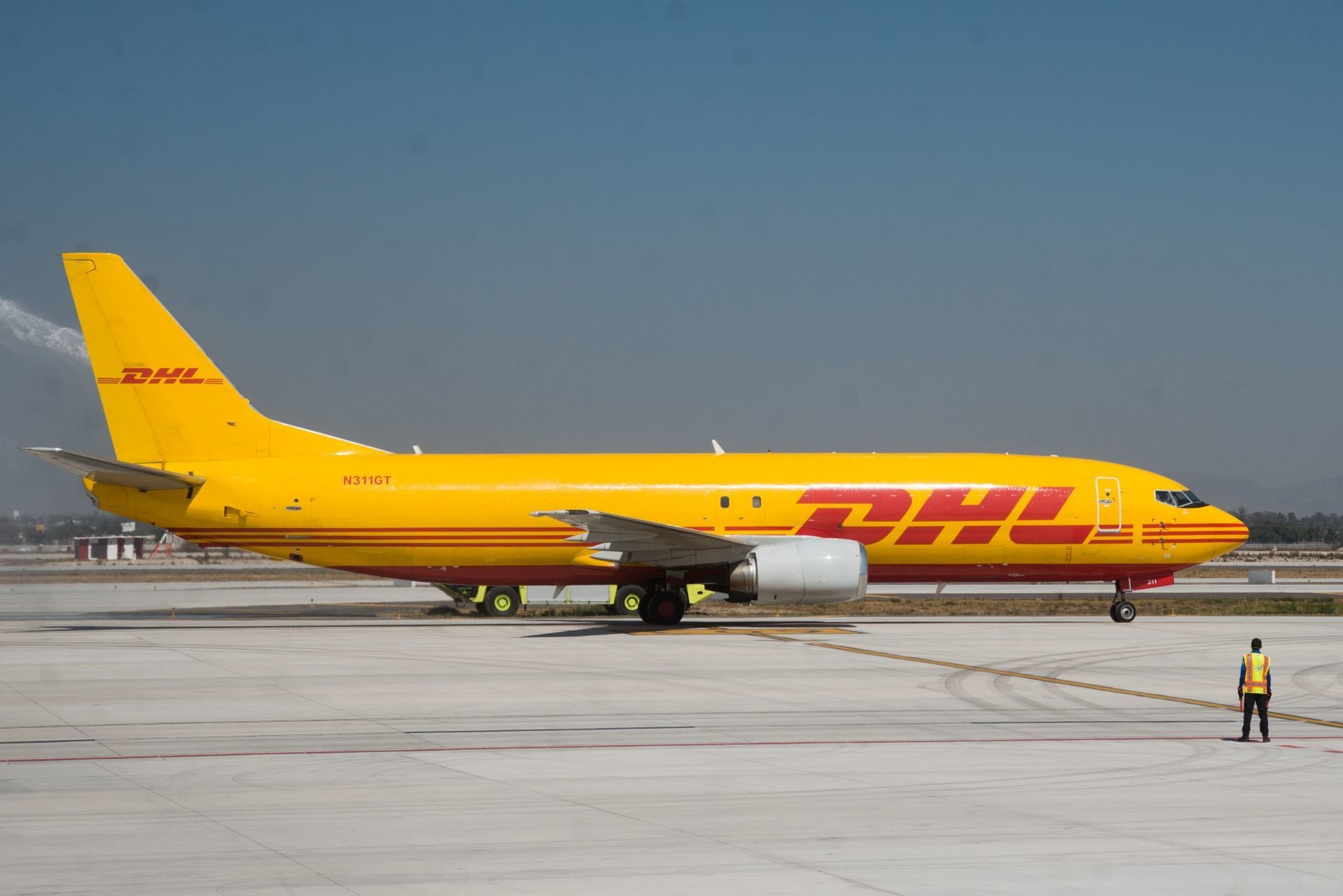 Avión de la compañía de paquetería