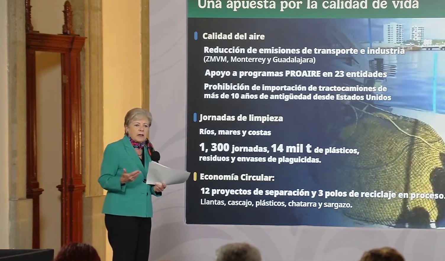 Temas clave de la glosa del Segundo Informe de Alicia Bárcena en Semarnat