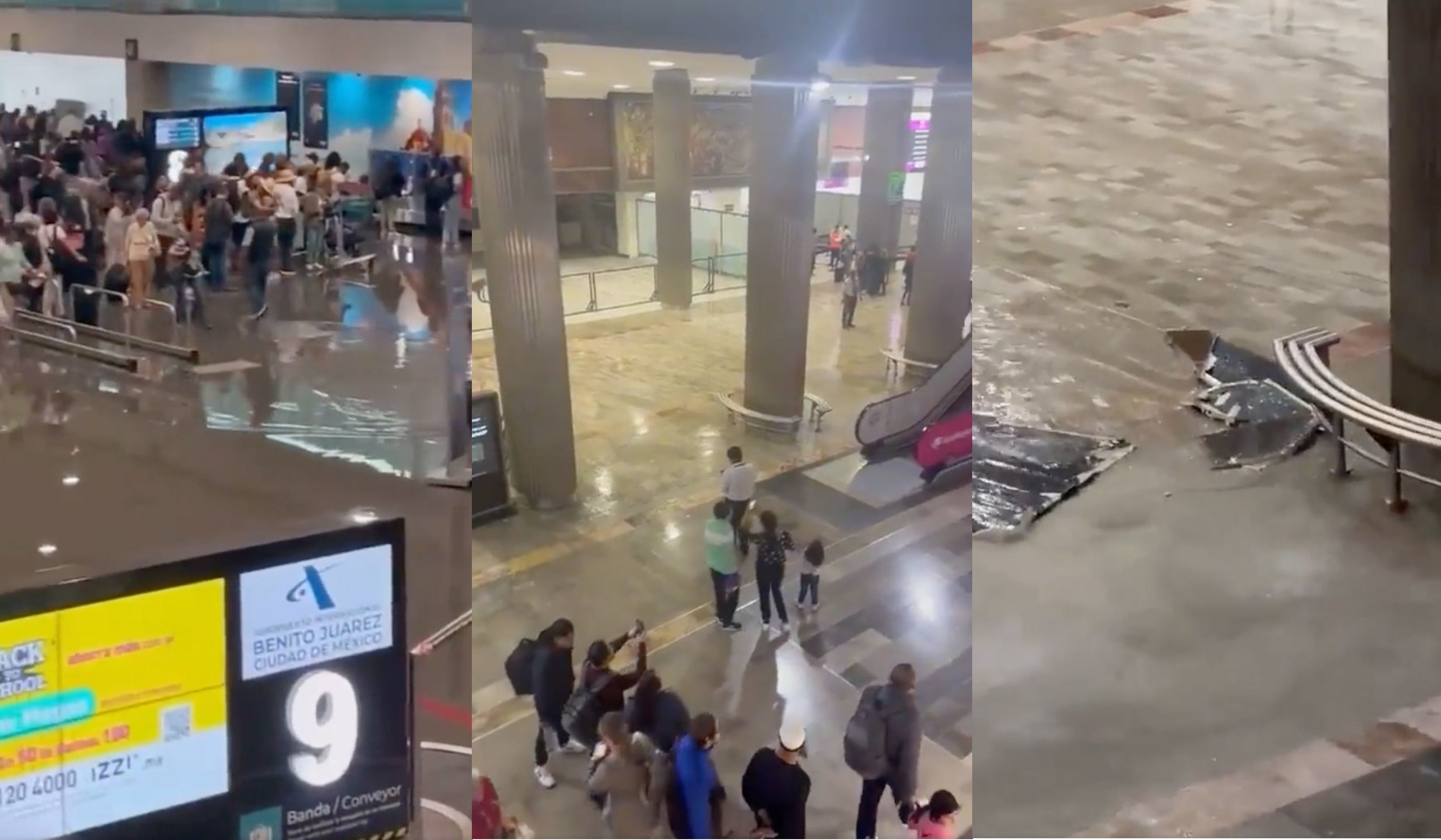 Inundaciones en el AICM