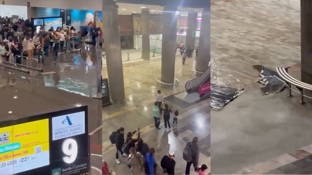 Inundaciones en el AICM