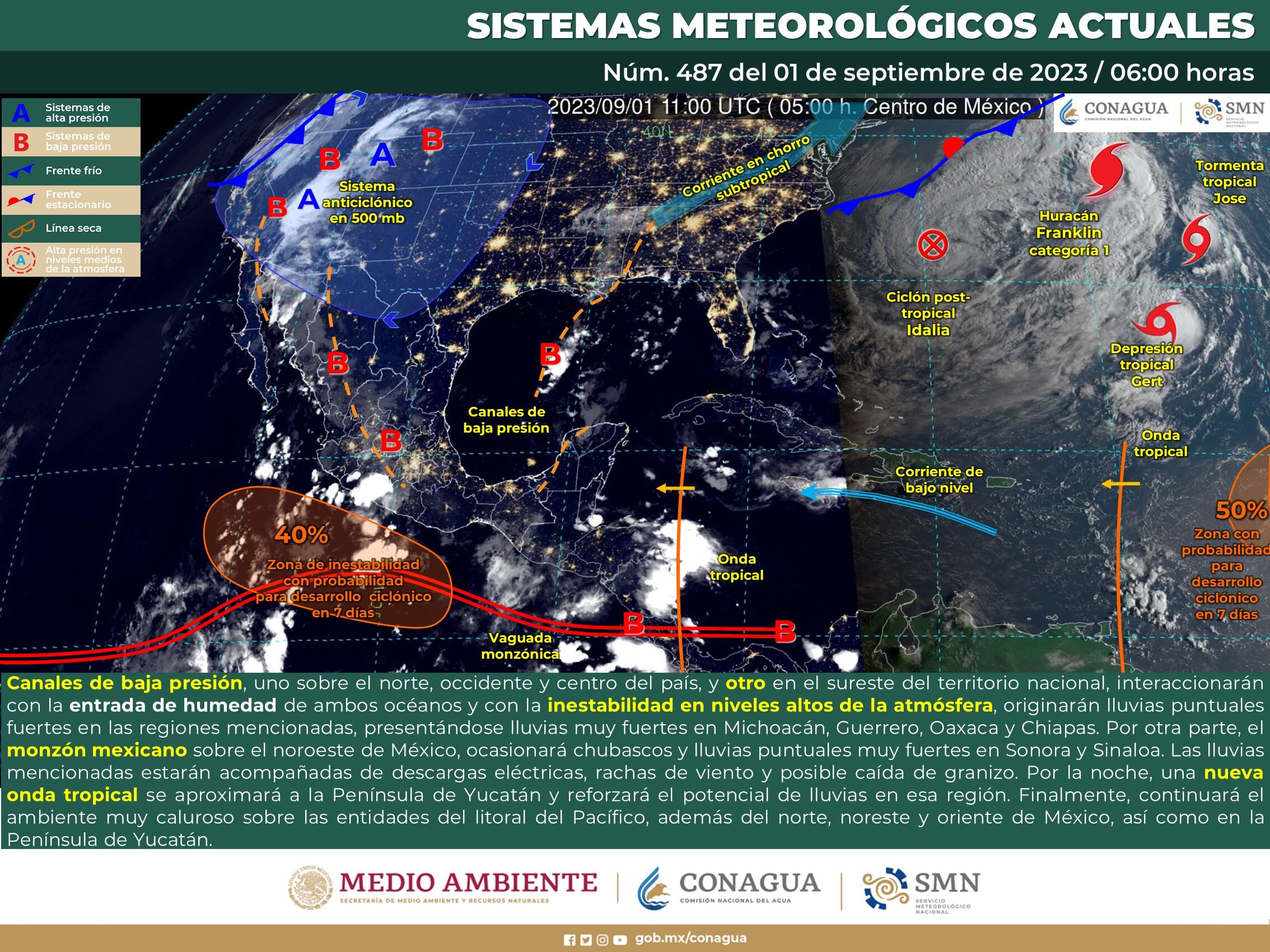 ¿Qué es la vaguada monzónica y como afectará a México?