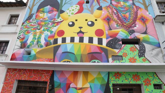 Mural de Pikachu en Quito, Ecuador