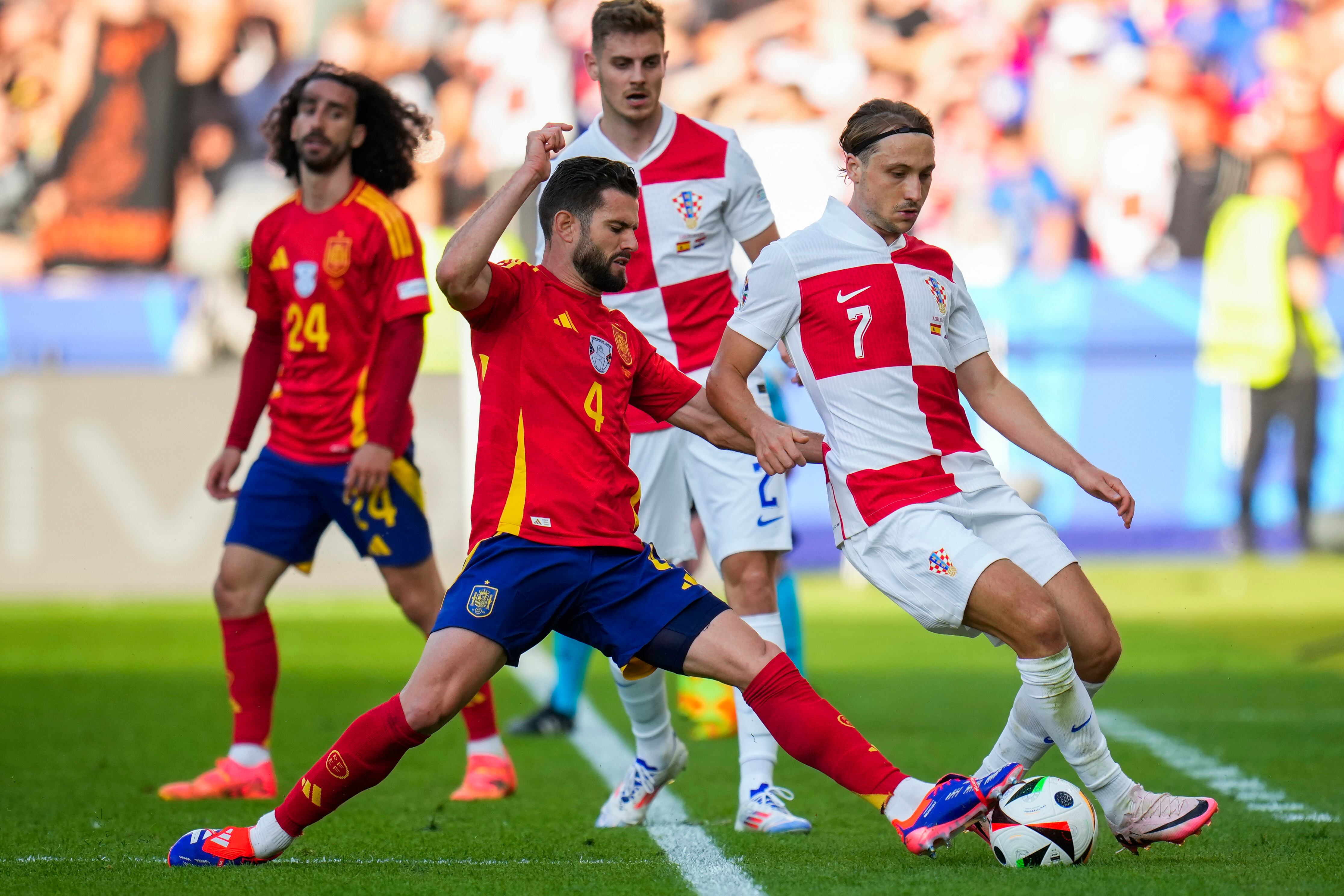 Nacho Fernández con la Selección de España