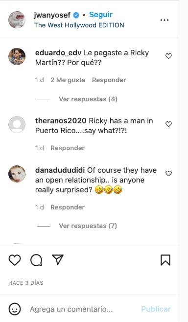 Acosan a Jwan Yosef tras polémica de Ricky Martin