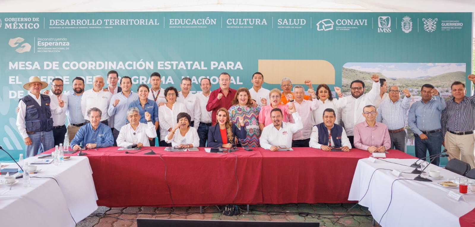 Evelyn Salgado encabeza evaluación del Programa Nacional de Reconstrucción