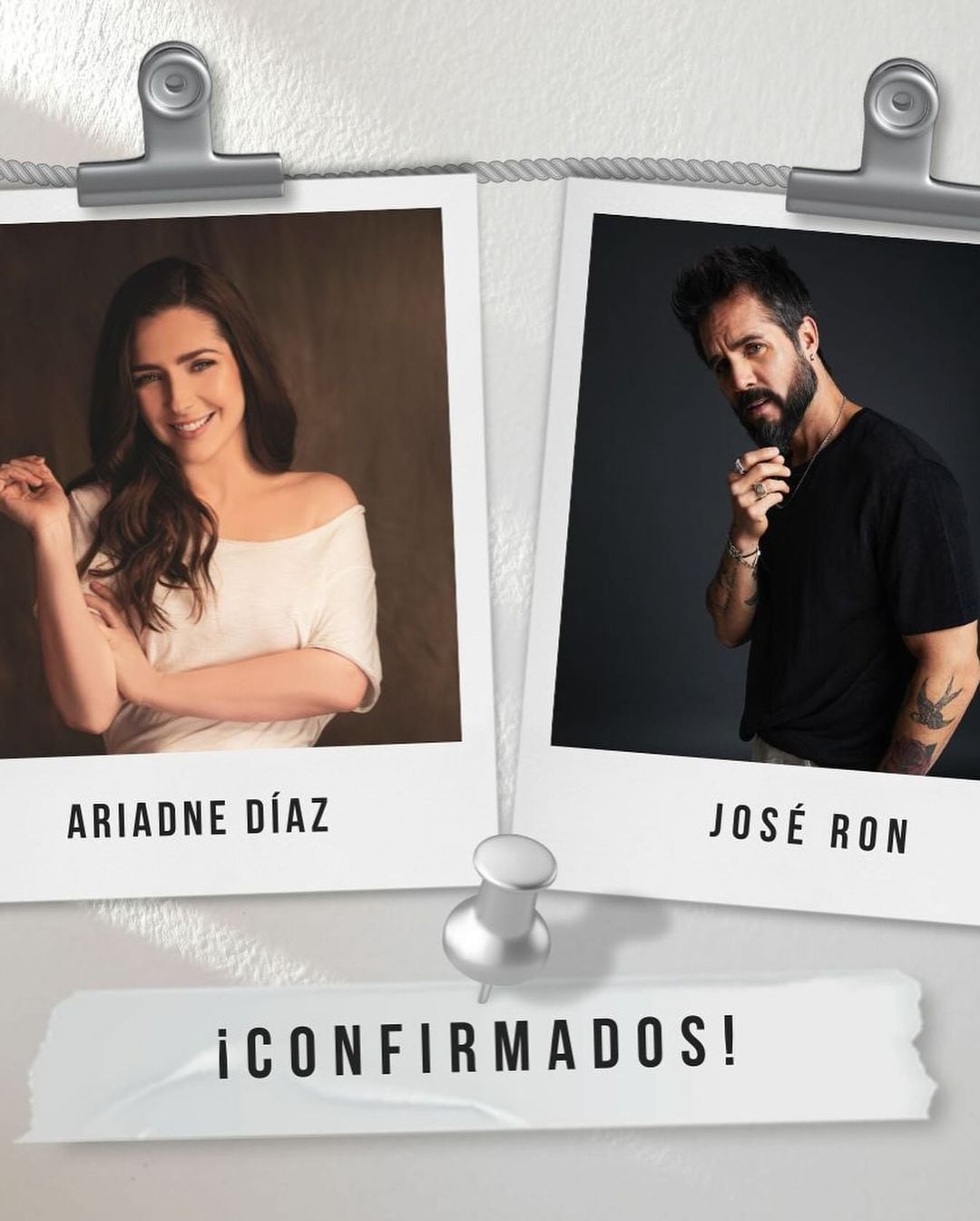 Ariadne Díaz y José Ron