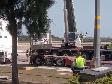 Estación de Cancún donde se vaciaron las oficinas de Interjet desde el 3 de marzo, hoy no hay nada.